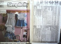 7084 HEIRLOOM BK BUTTON TIED DRESS SLVS OR NOT,SLIP PATTERN 2-6X